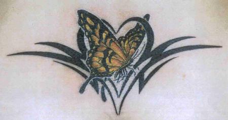 Tattoos - Classic Butterfly Heart - 85827